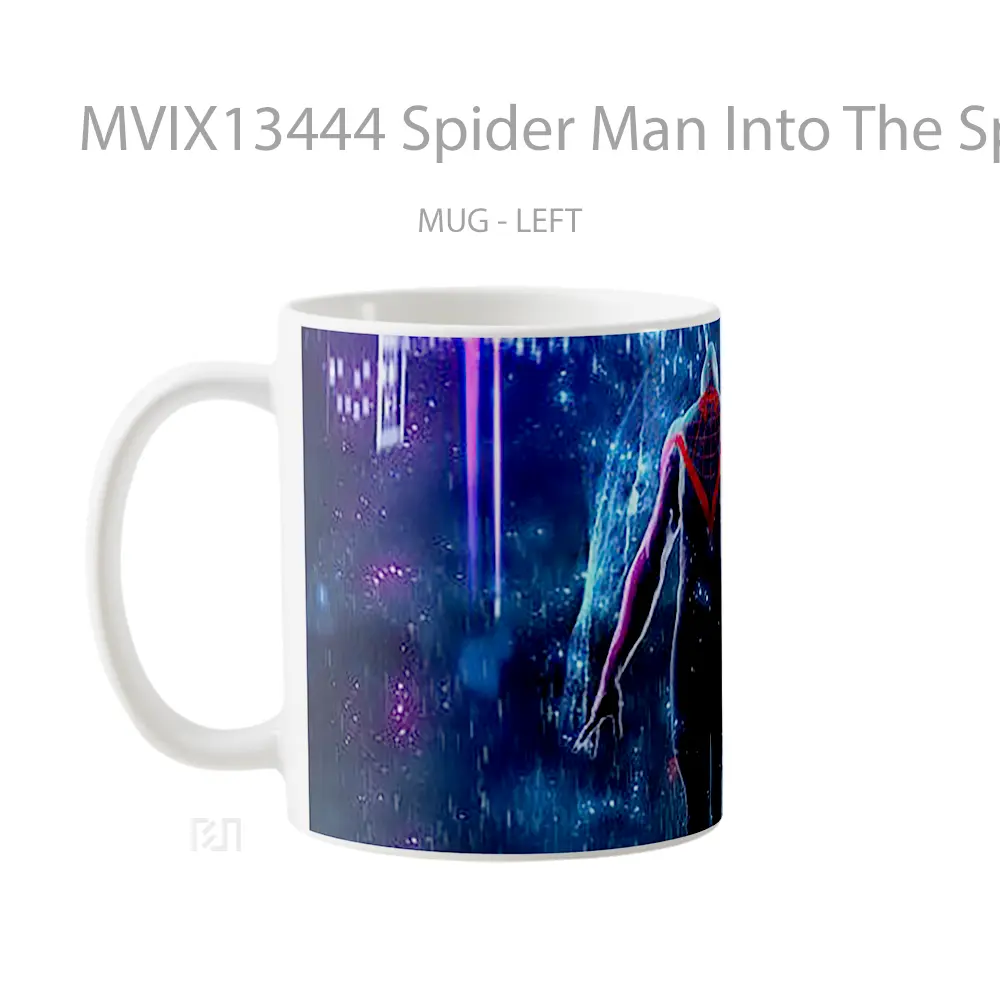 Mug Spider Man Into The Spider Verse V1 Gelas Superhero - All-side / Desain