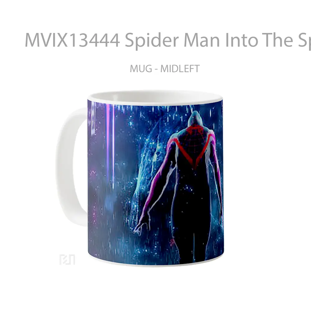 Mug Spider Man Into The Spider Verse V1 Gelas Superhero - All-side / Desain