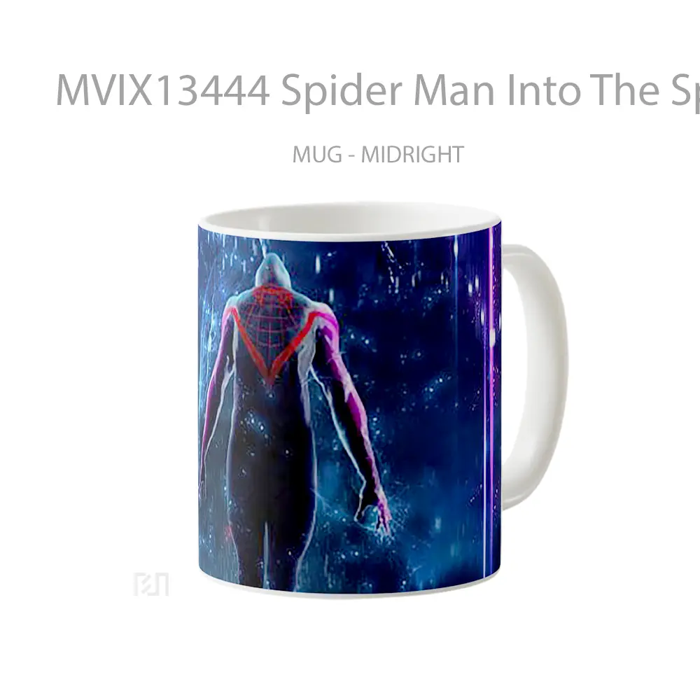 Mug Spider Man Into The Spider Verse V1 Gelas Superhero - All-side / Desain