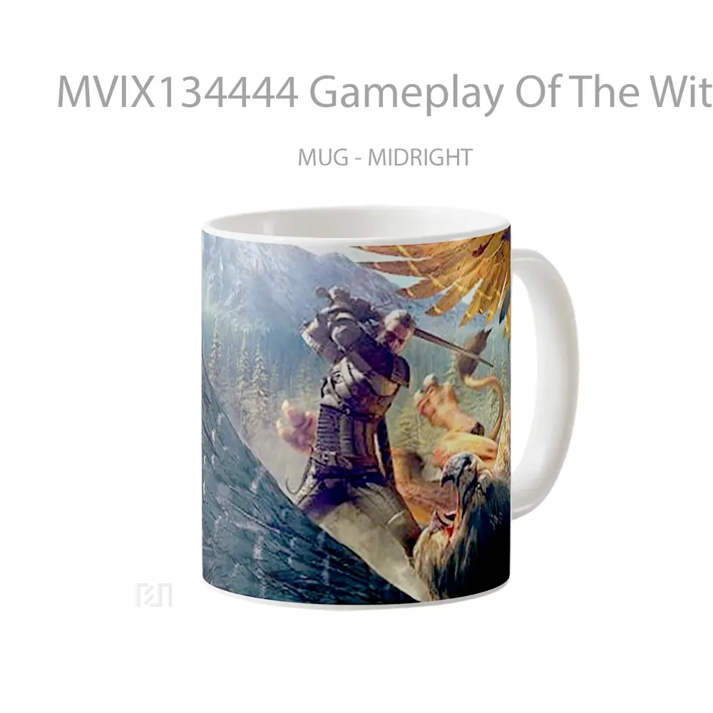 Mug Gameplay Of The Witcher 3 Wild Hunt Gelas Keramik Unik - All-side / Desain