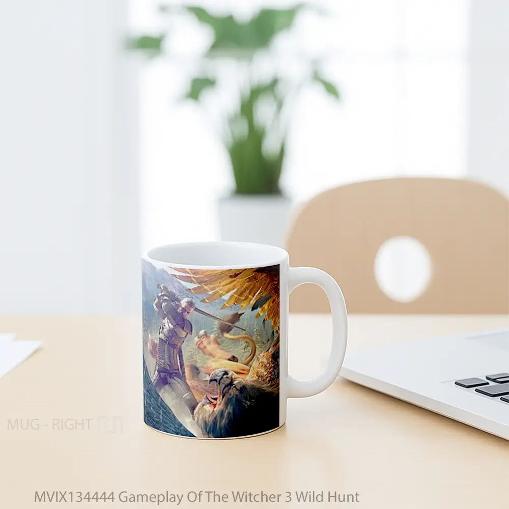 Mug Gameplay Of The Witcher 3 Wild Hunt Gelas Keramik Unik - All-side / Desain