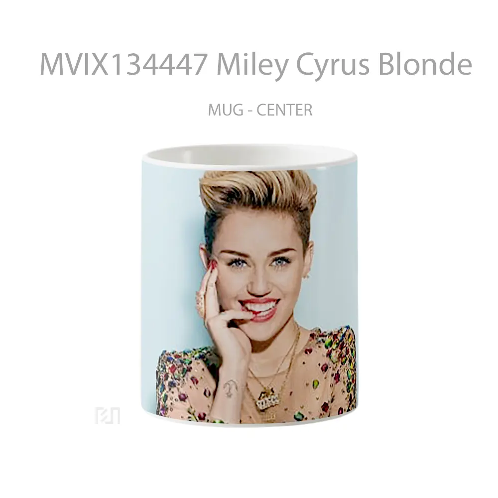 Mug Miley Cyrus Blonde Gelas Selebriti