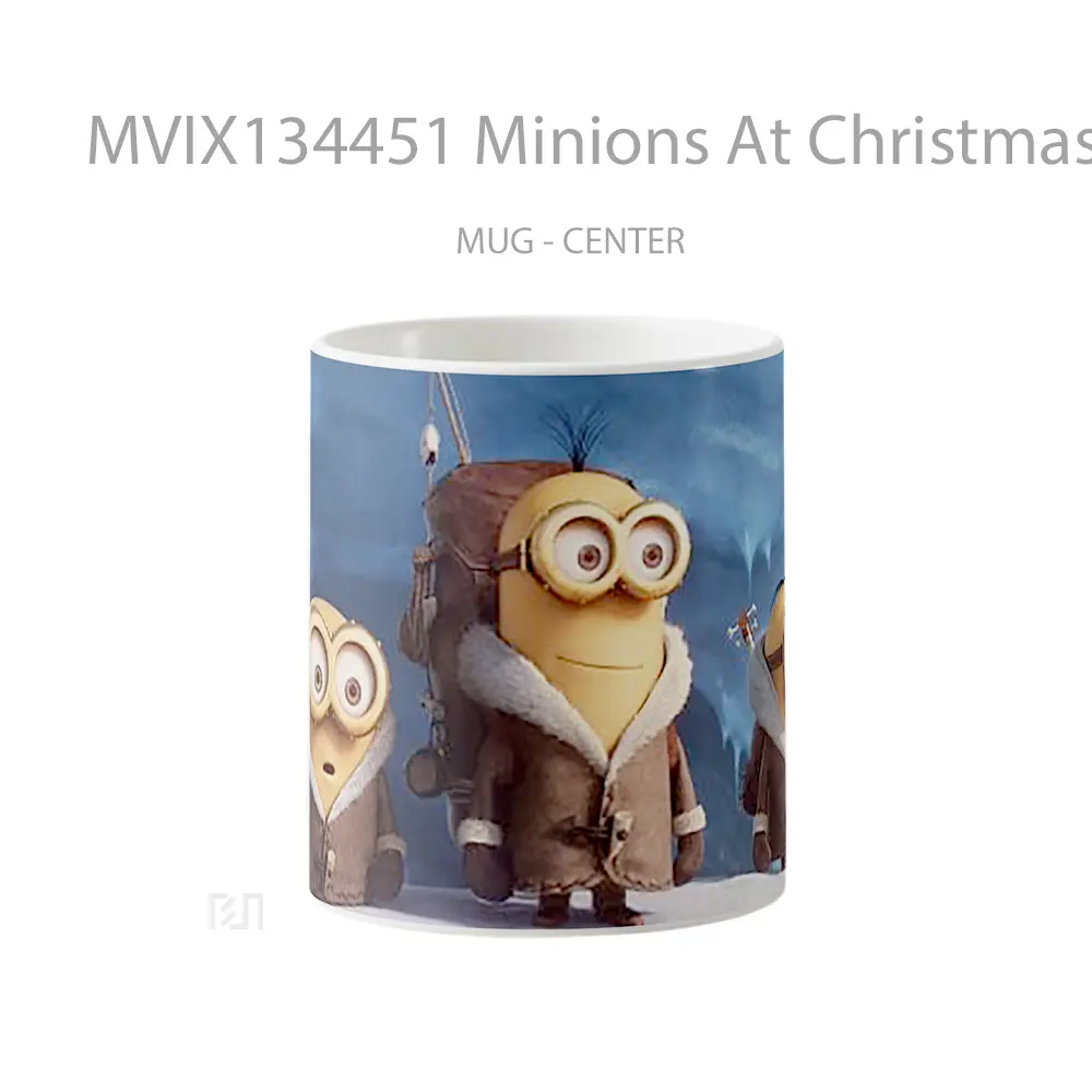 Mug Minions At Christmas Gelas Kartun