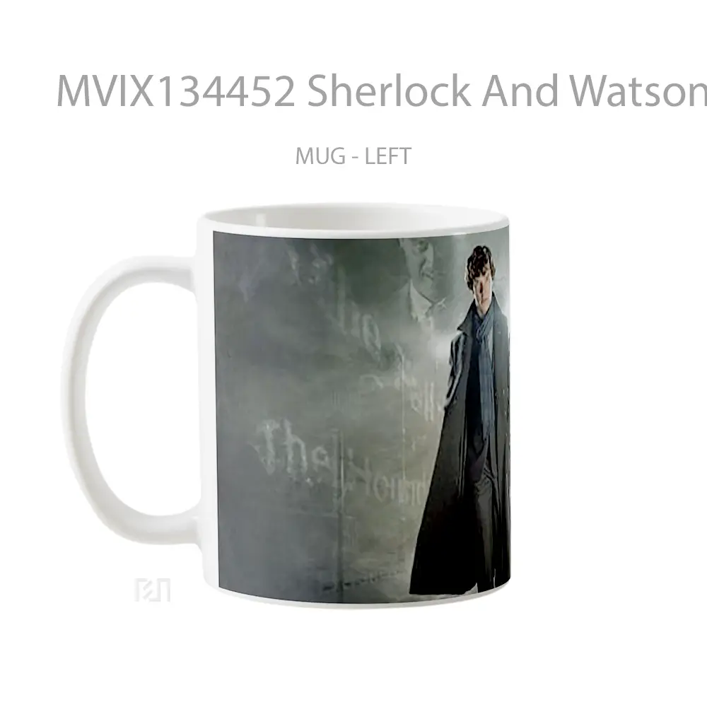 Mug Sherlock And Watson Gelas Keramik Unik - All-side / Desain