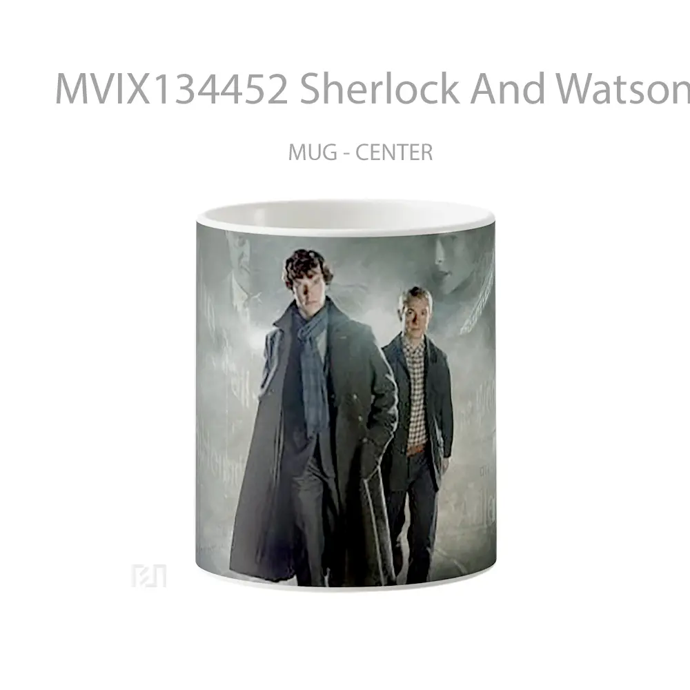 Mug Sherlock And Watson Gelas Keramik Unik
