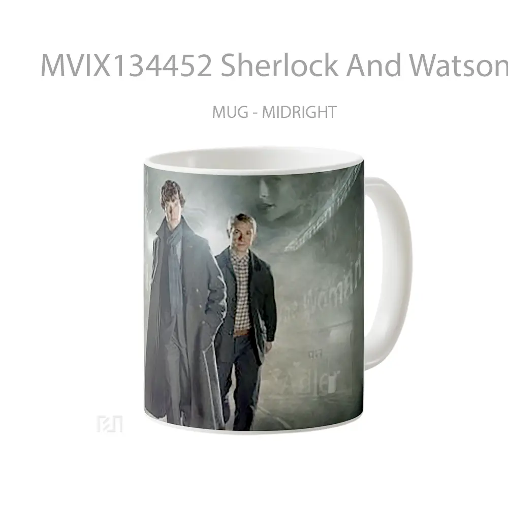 Mug Sherlock And Watson Gelas Keramik Unik - All-side / Desain