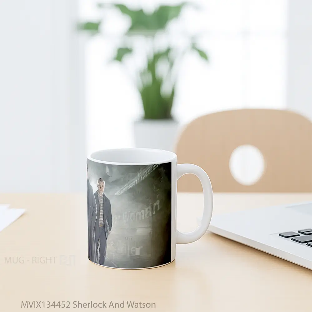 Mug Sherlock And Watson Gelas Keramik Unik - All-side / Desain