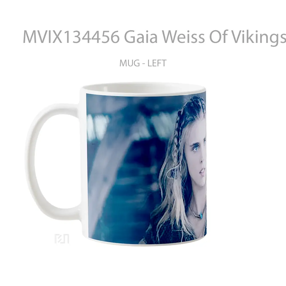Mug Gaia Weiss Of Vikings Gelas Keramik Unik - All-side / Desain