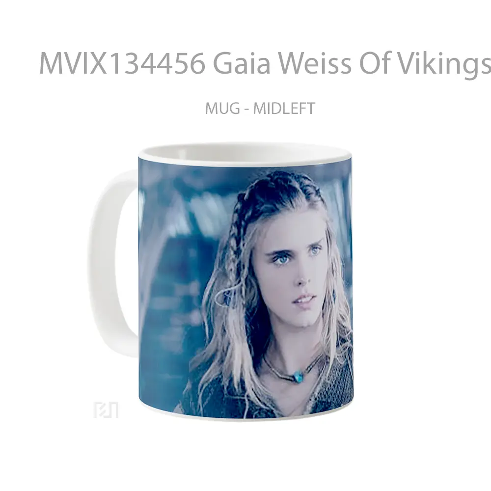 Mug Gaia Weiss Of Vikings Gelas Keramik Unik - All-side / Desain