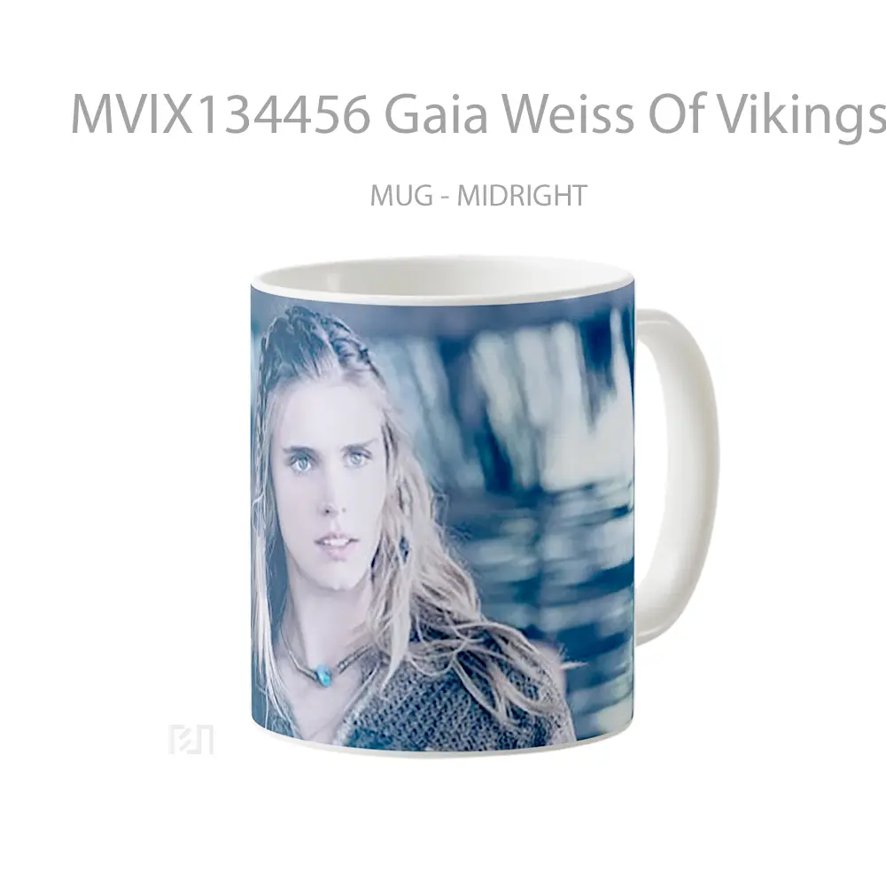 Mug Gaia Weiss Of Vikings Gelas Keramik Unik - All-side / Desain