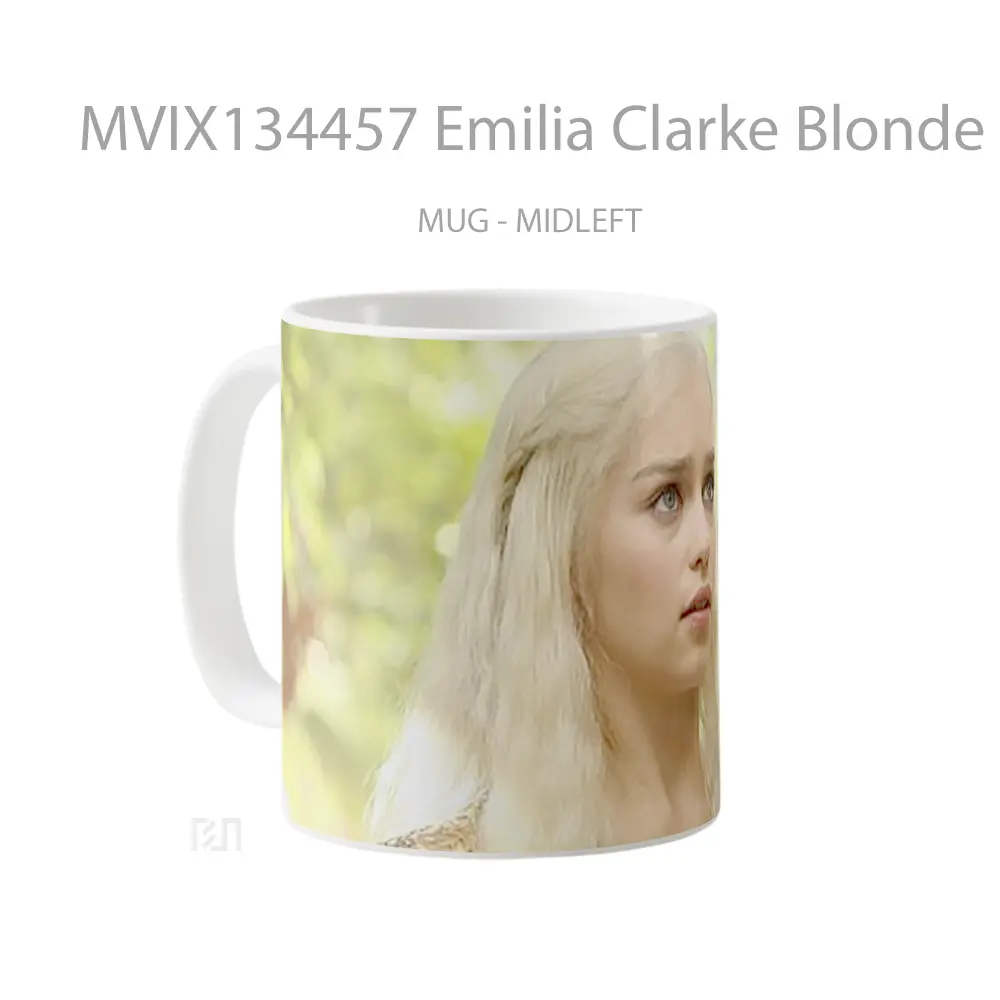 Mug Emilia Clarke Blonde Gelas Keramik Unik - All-side / Desain