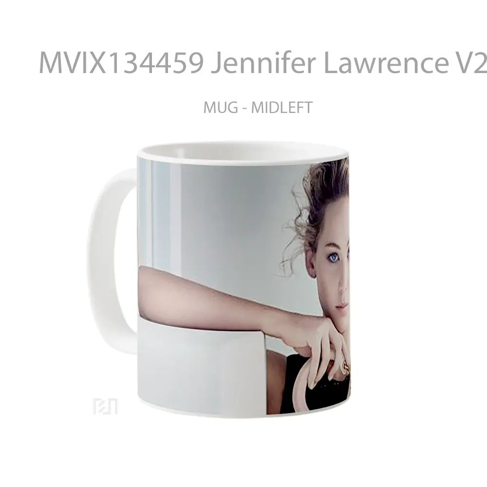 Mug Jennifer Lawrence V2 Gelas Keramik Unik - All-side / Desain