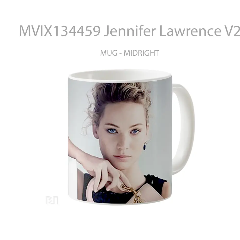 Mug Jennifer Lawrence V2 Gelas Keramik Unik - All-side / Desain
