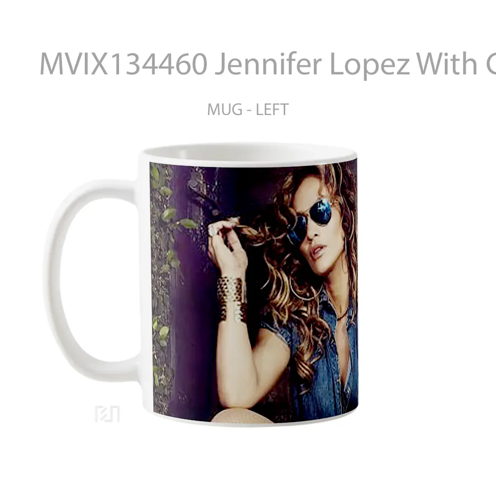 Mug Jennifer Lopez With Glasses Gelas Selebriti - All-side / Desain