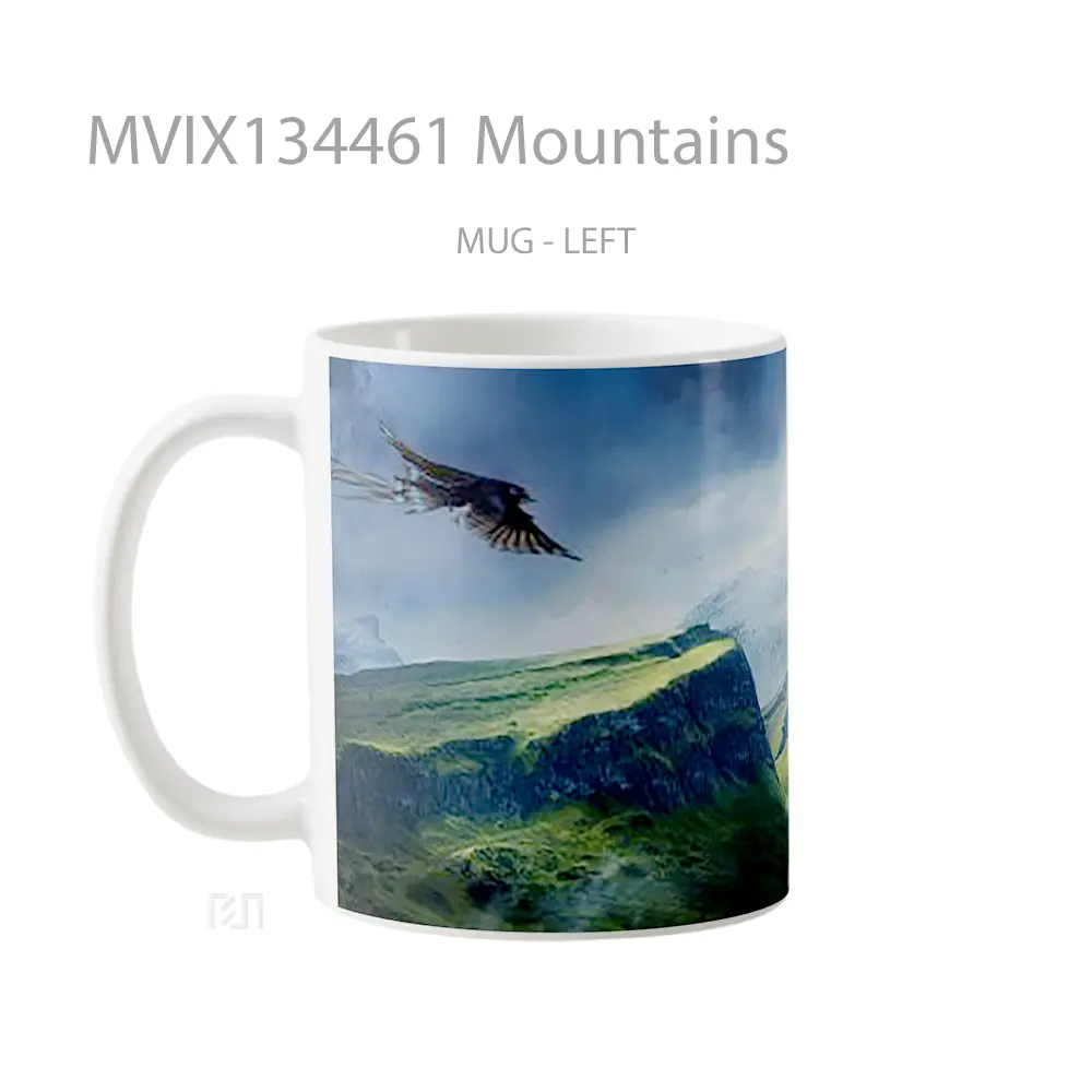 Mug Mountains Gelas Pemandangan Alam - All-side / Desain