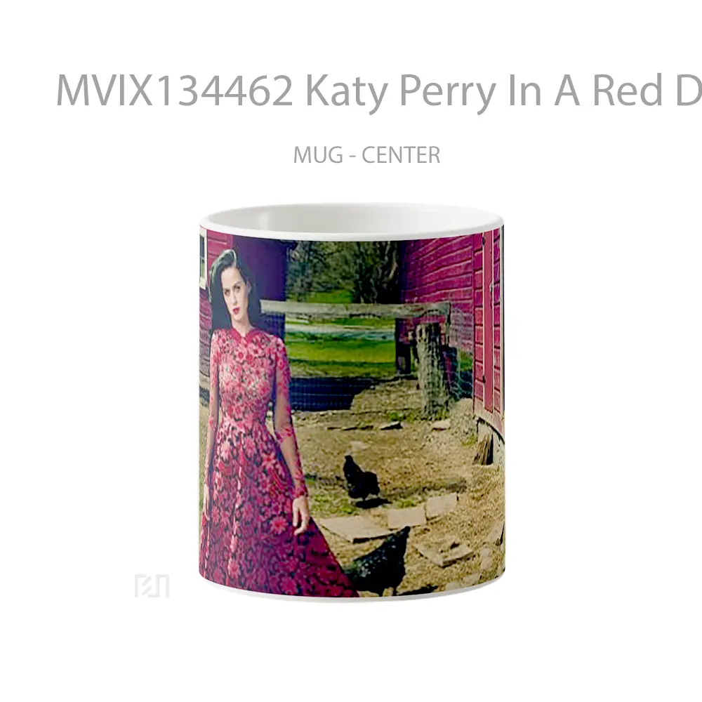 Mug Katy Perry In A Red Dress Gelas Keramik Unik