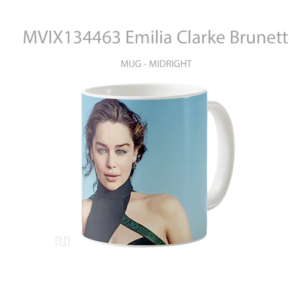Mug Emilia Clarke Brunette Gelas Keramik Unik - All-side / Desain