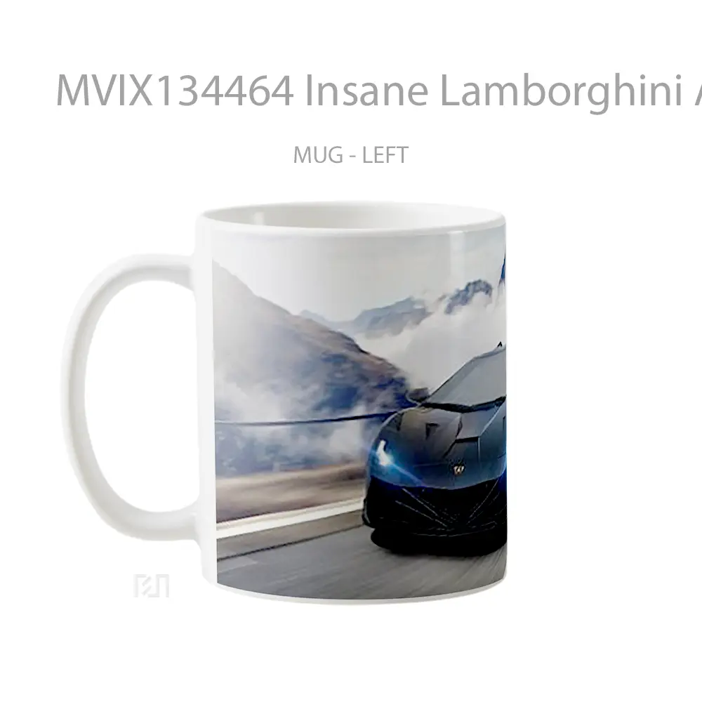 Mug Insane Lamborghini Aventador Cangkir Mobil - All-side / Desain