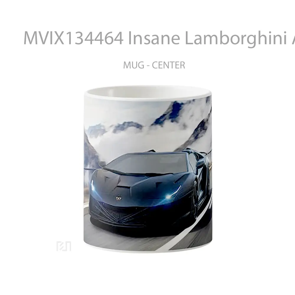 Mug Insane Lamborghini Aventador Cangkir Mobil