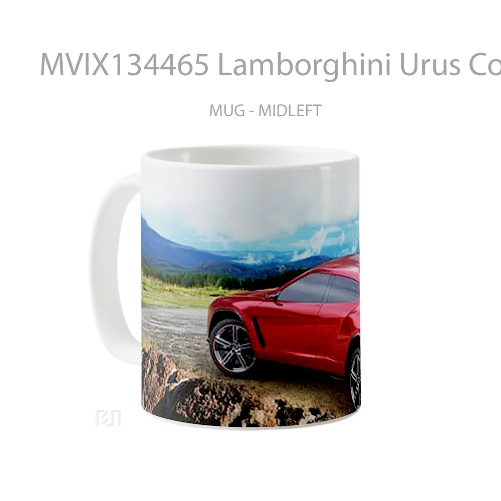 Mug Lamborghini Urus Concept Cangkir Mobil - All-side / Desain