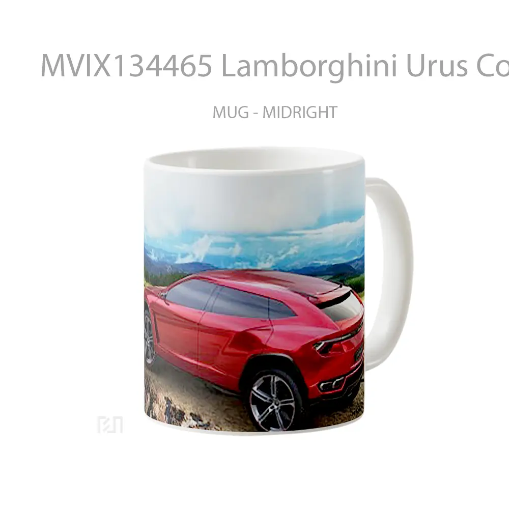 Mug Lamborghini Urus Concept Cangkir Mobil - All-side / Desain