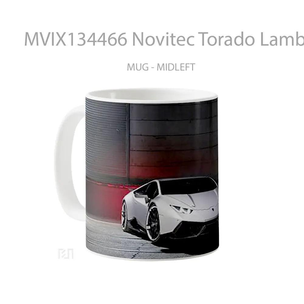 Mug Novitec Torado Lamborghini Huracan Cangkir Mobil - All-side / Desain