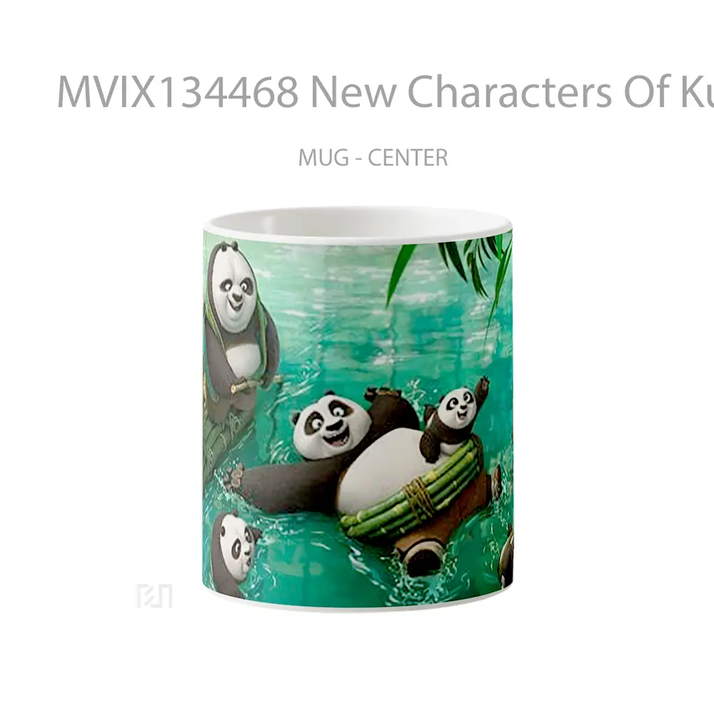 Mug New Characters Of Kung Fu Panda 3 Gelas Hewan Lucu