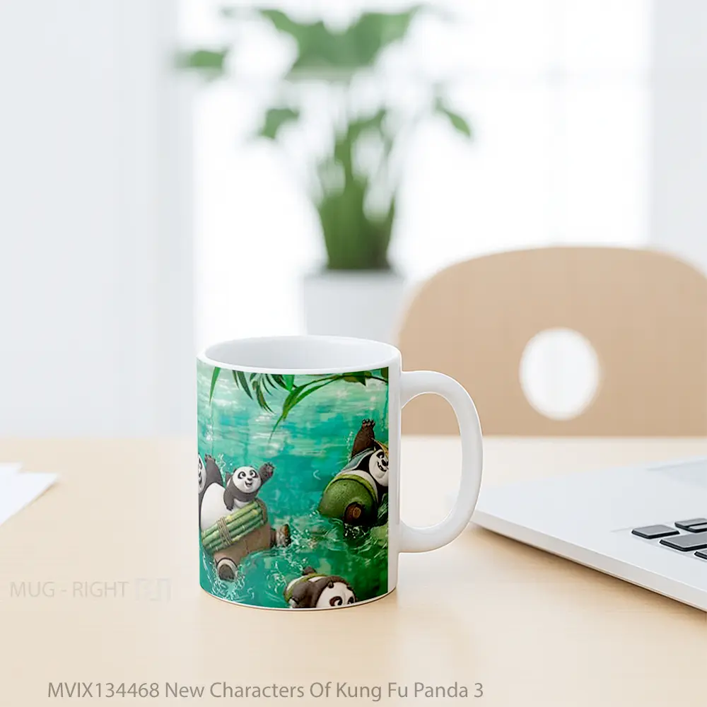 Mug New Characters Of Kung Fu Panda 3 Gelas Hewan Lucu - All-side / Desain