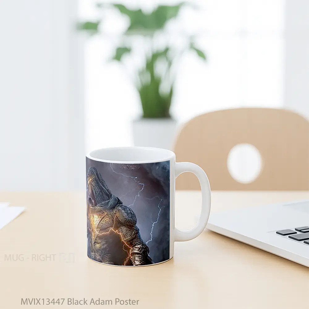 Mug Black Adam Poster Gelas Keramik Unik - All-side / Desain