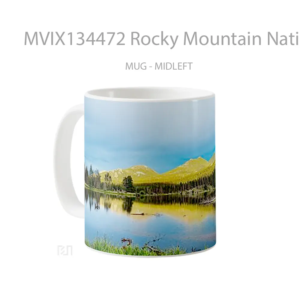 Mug Rocky Mountain National Park Gelas Pemandangan Alam - All-side / Desain
