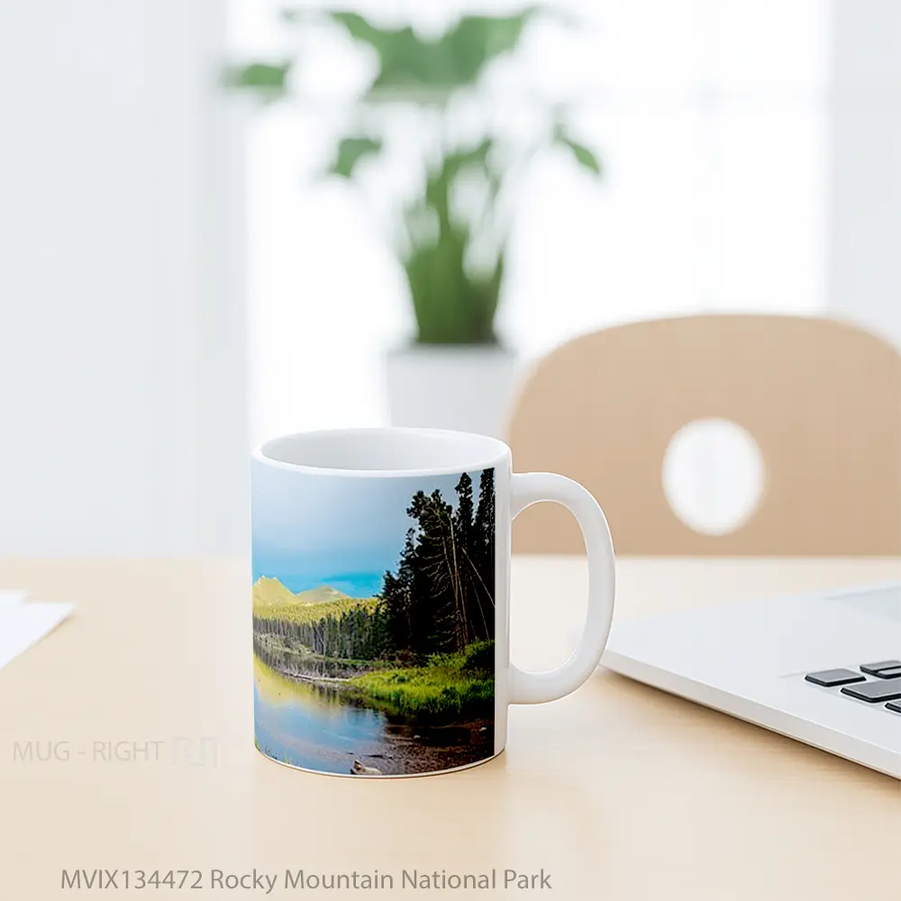 Mug Rocky Mountain National Park Gelas Pemandangan Alam - All-side / Desain