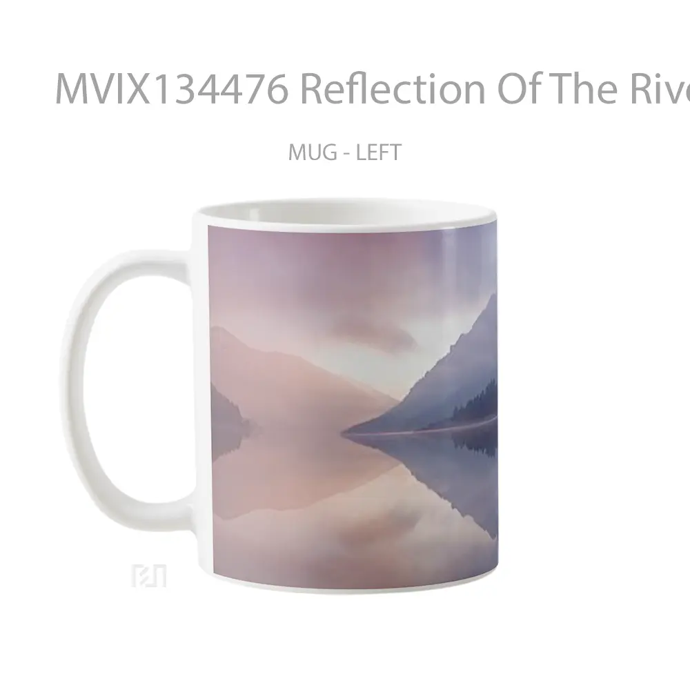 Mug Reflection Of The River Gelas Pemandangan Alam - All-side / Desain