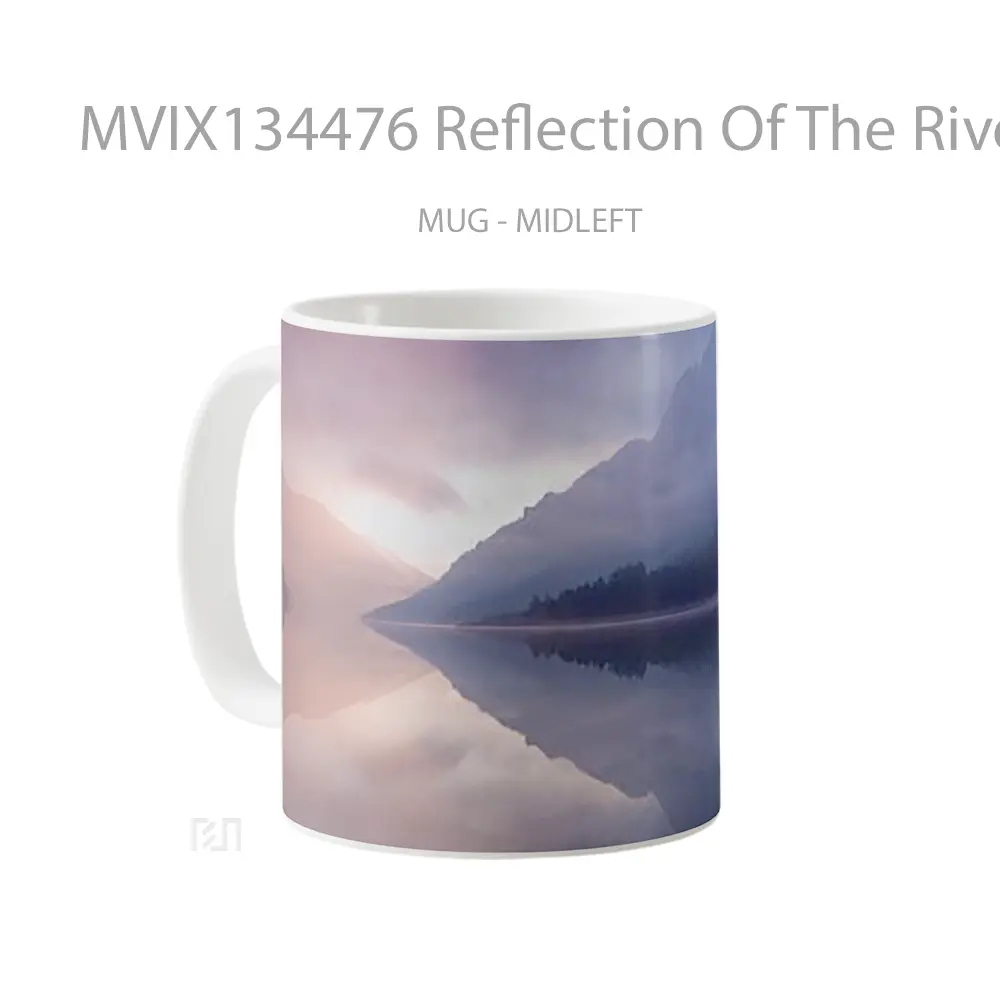 Mug Reflection Of The River Gelas Pemandangan Alam - All-side / Desain