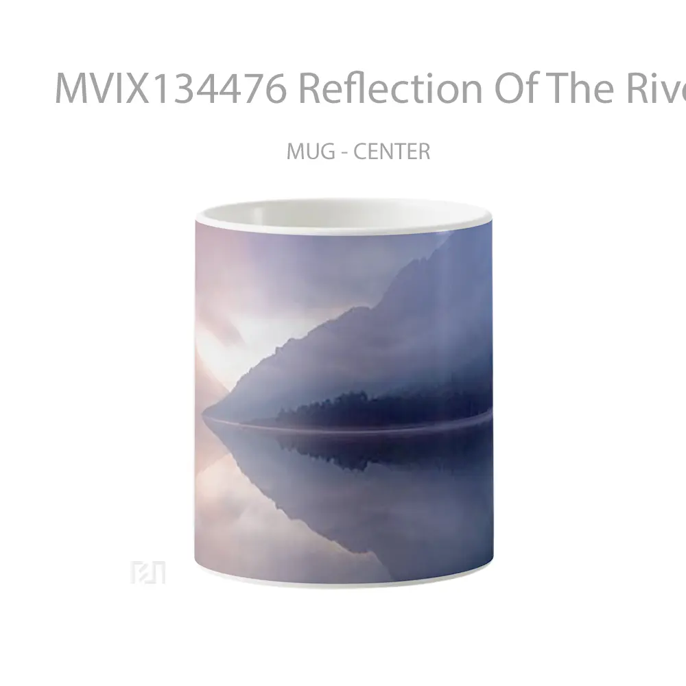 Mug Reflection Of The River Gelas Pemandangan Alam