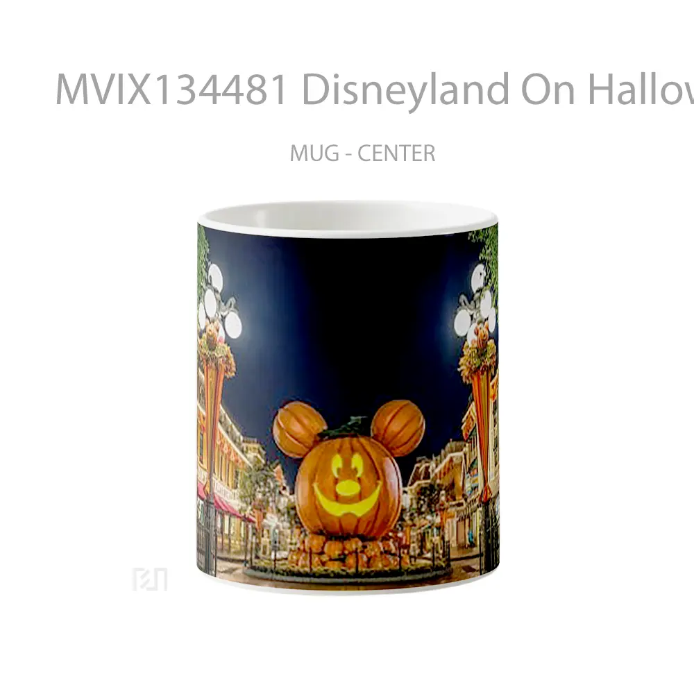 Mug Disneyland On Halloween Gelas Keramik Unik