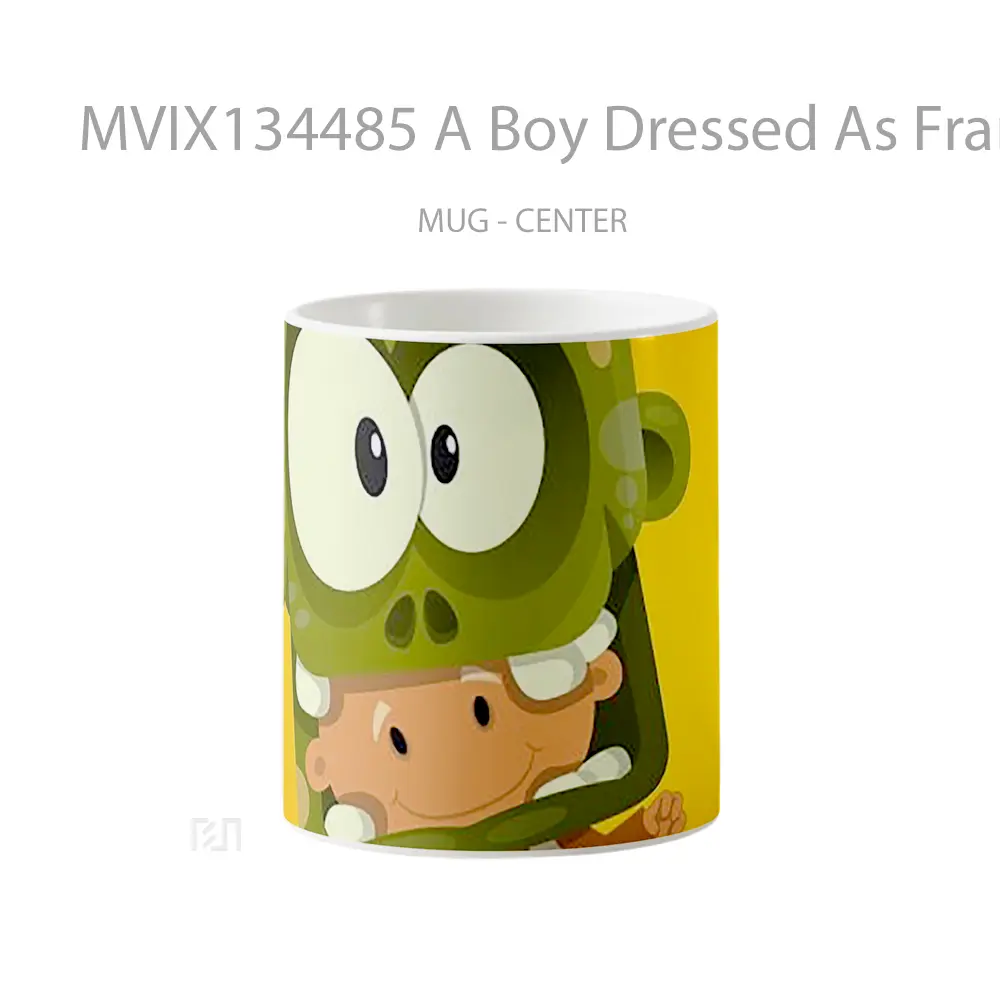 Mug A Boy Dressed As Frankenstein Gelas Keramik Unik