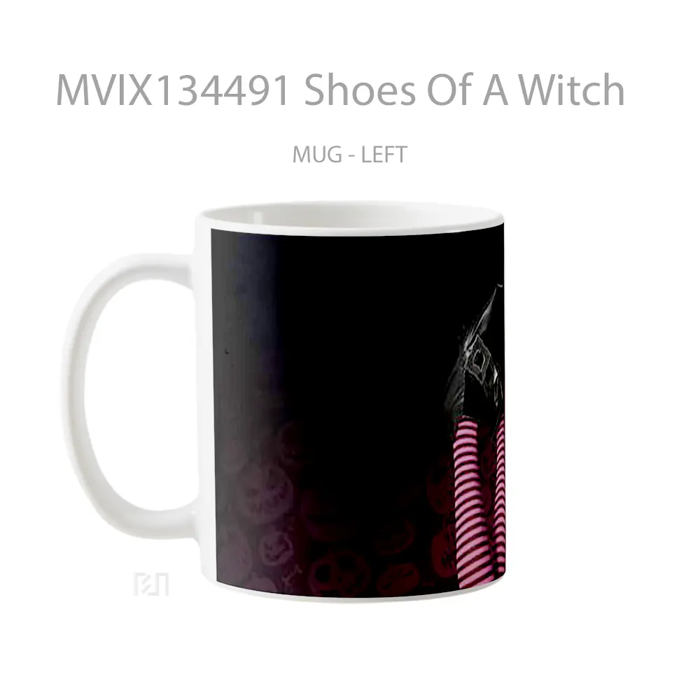 Mug Shoes Of A Witch Gelas Fantasi - All-side / Desain