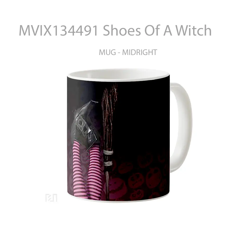 Mug Shoes Of A Witch Gelas Fantasi - All-side / Desain