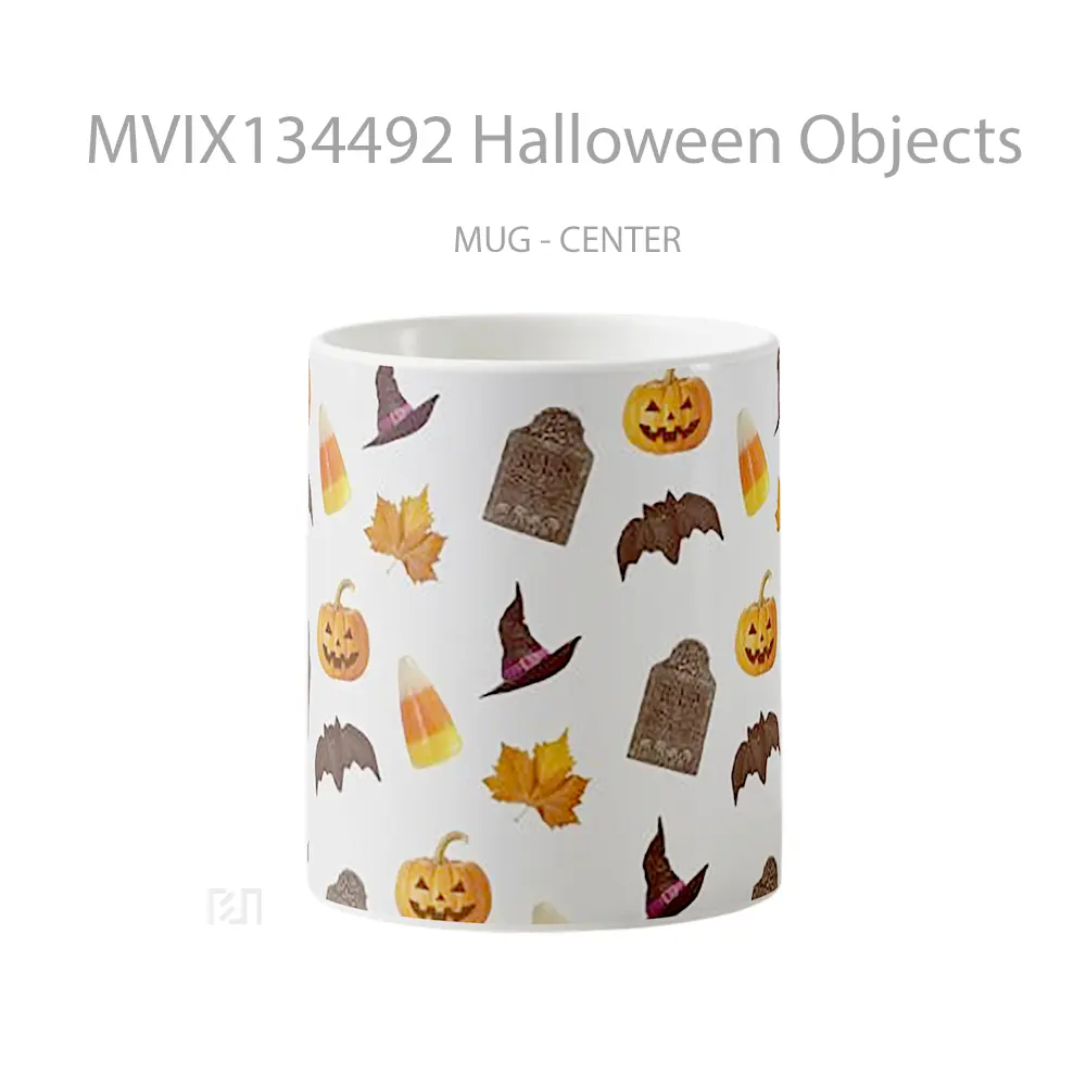 Mug Halloween Objects Gelas Keramik Unik