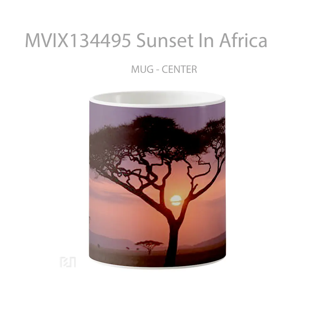 Mug Sunset In Africa Gelas Pemandangan Alam
