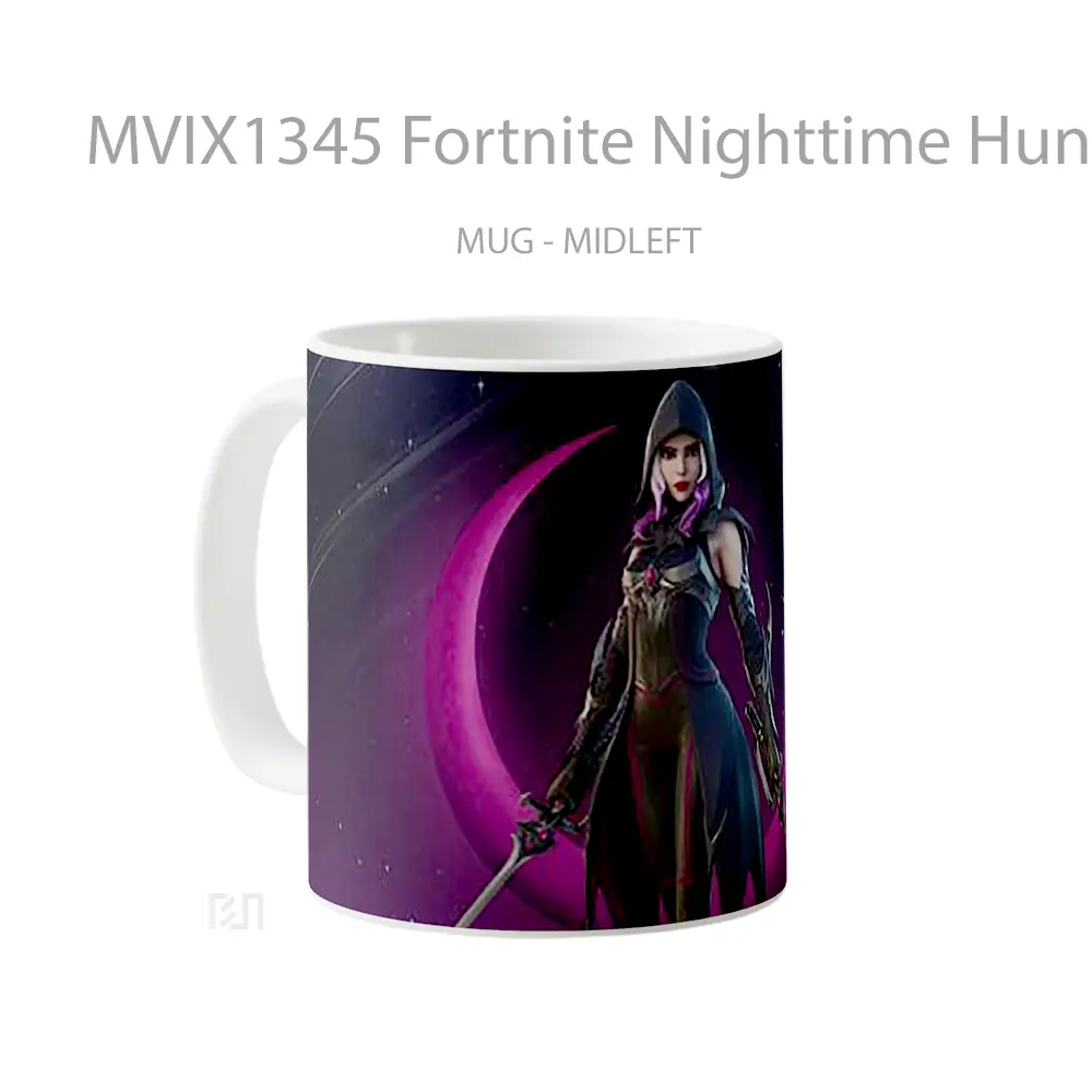 Mug Fortnite Nighttime Huntress Cangkir Gamer - All-side / Desain