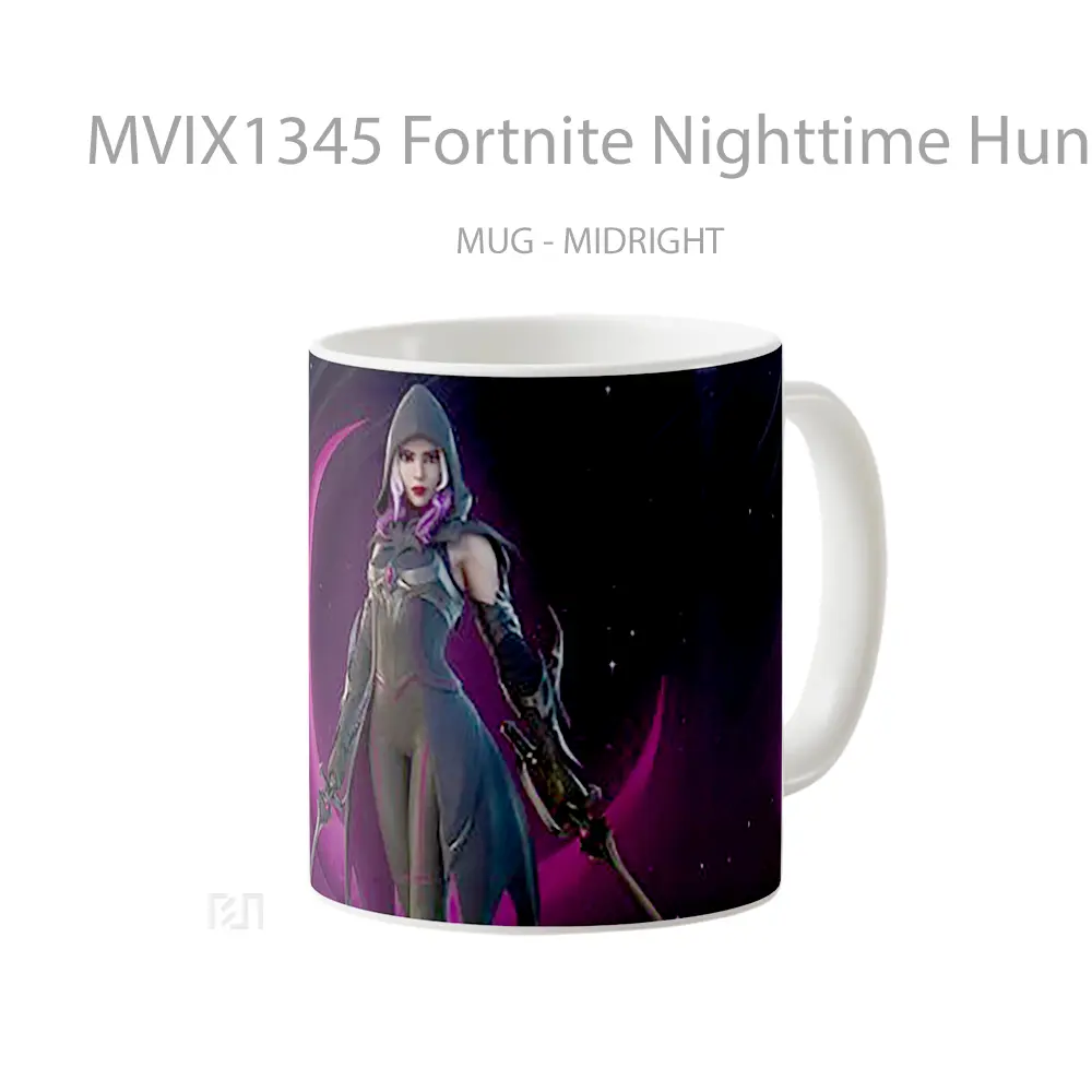 Mug Fortnite Nighttime Huntress Cangkir Gamer - All-side / Desain
