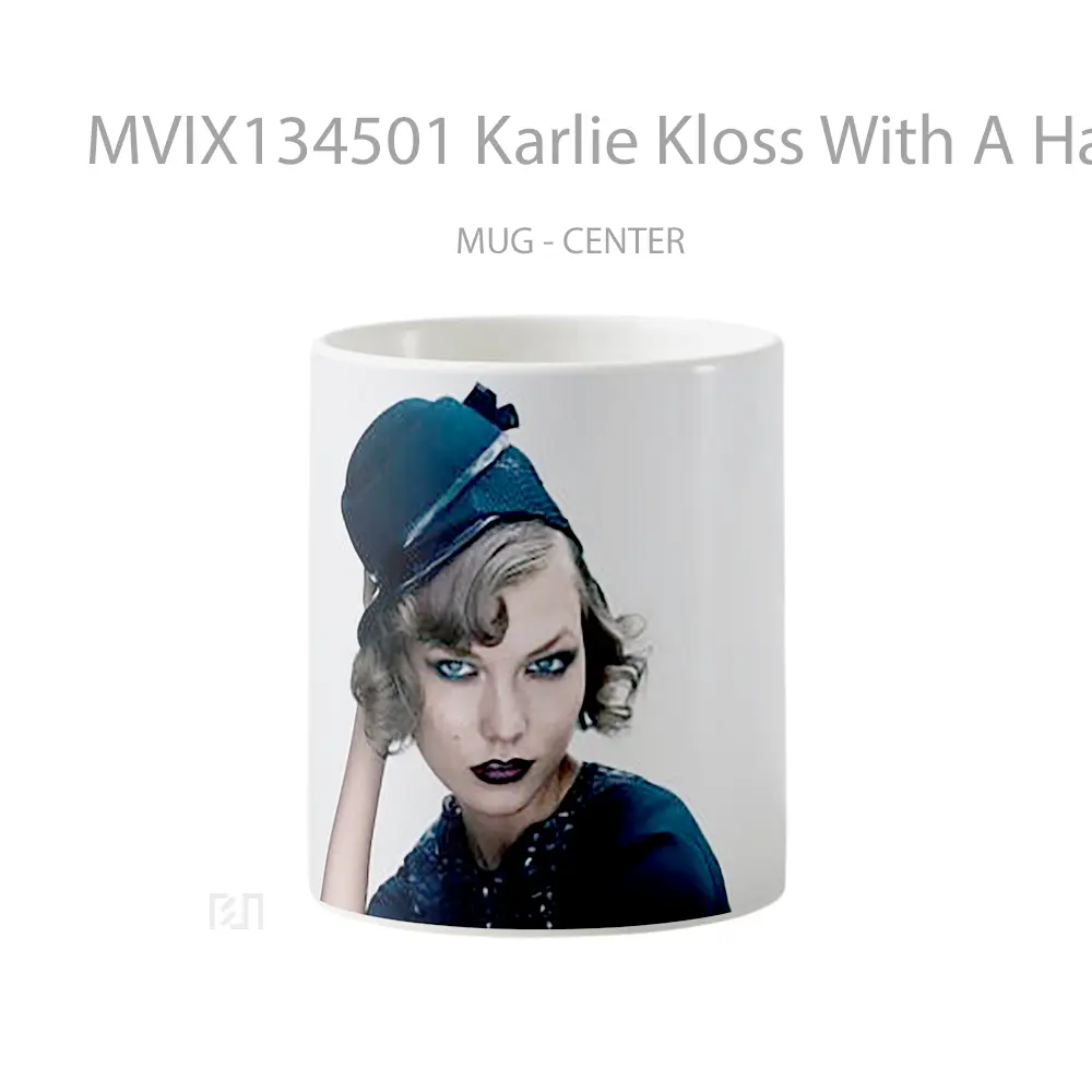 Mug Karlie Kloss With A Hat Gelas Keramik Unik
