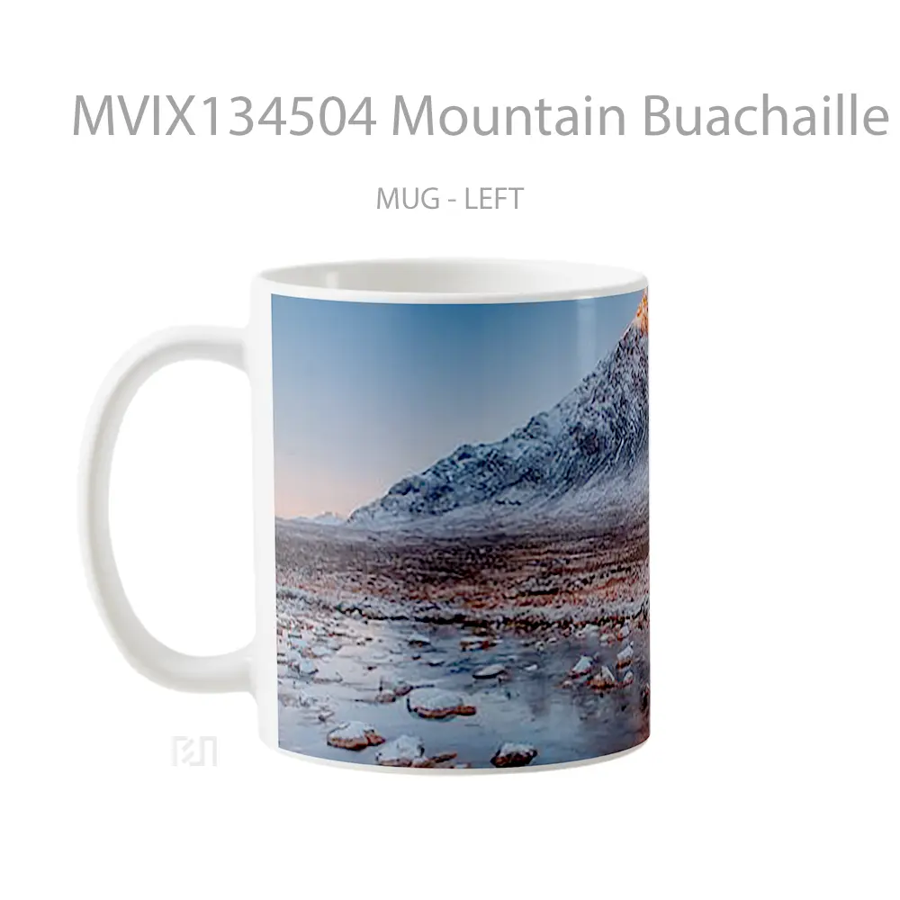 Mug Mountain Buachaille Etive Mor At Sunset Gelas Pemandangan Alam - All-side / Desain
