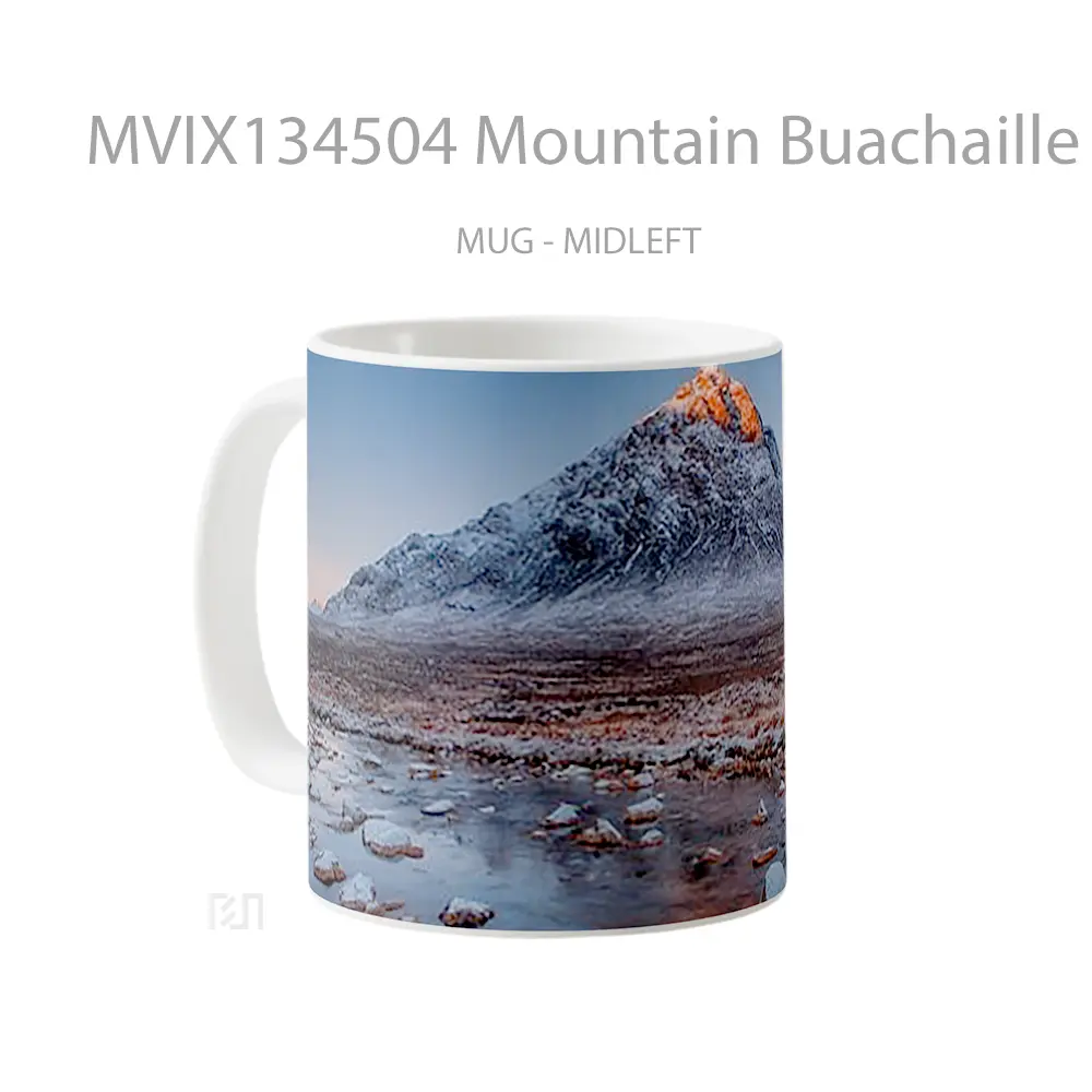 Mug Mountain Buachaille Etive Mor At Sunset Gelas Pemandangan Alam - All-side / Desain