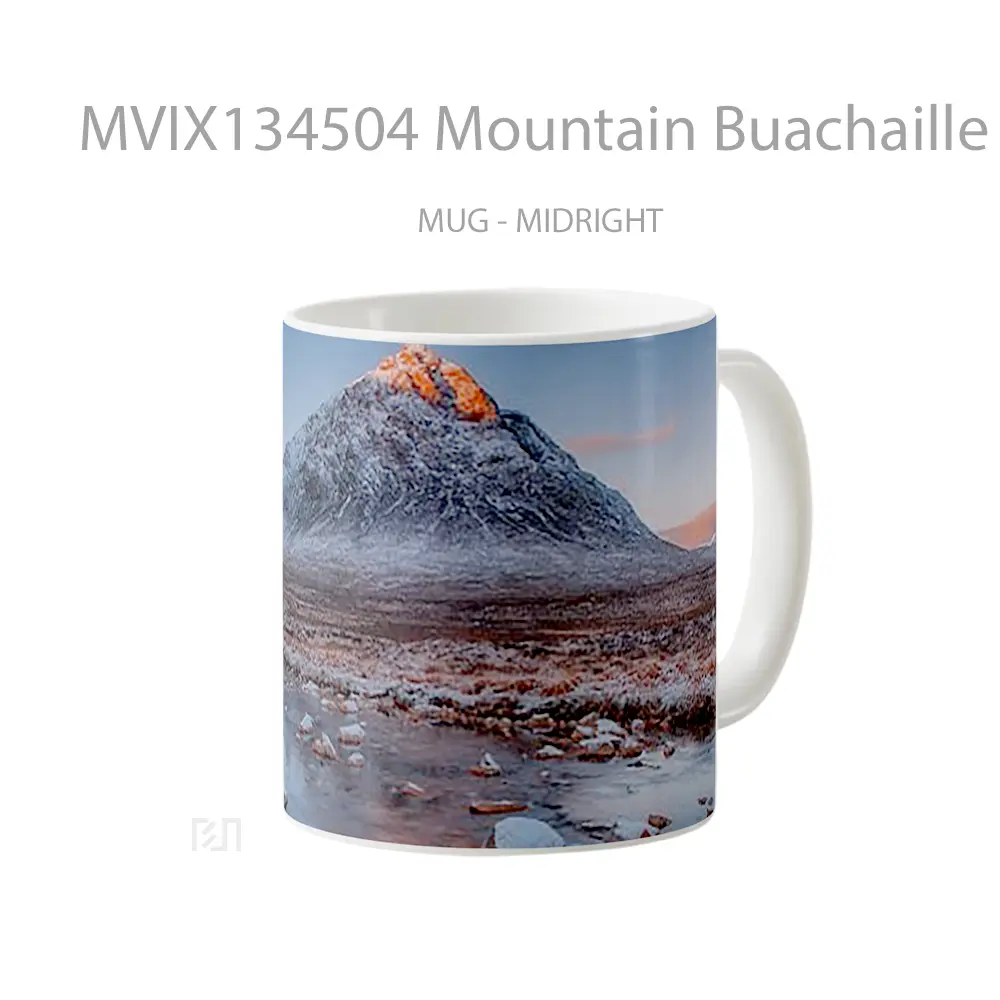 Mug Mountain Buachaille Etive Mor At Sunset Gelas Pemandangan Alam - All-side / Desain