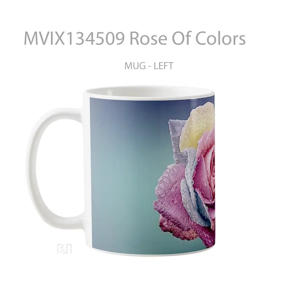 Mug Rose Of Colors Gelas Keramik Unik - All-side / Desain