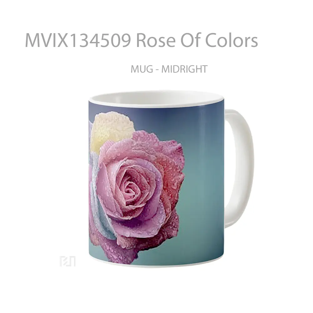 Mug Rose Of Colors Gelas Keramik Unik - All-side / Desain