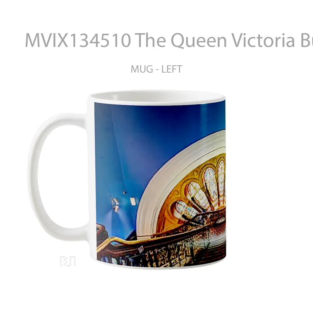 Mug The Queen Victoria Building Inside Gelas Keramik Unik - All-side / Desain