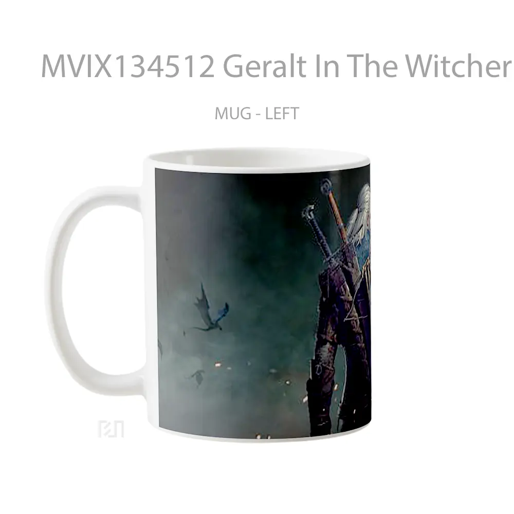 Mug Geralt In The Witcher 3 Gelas Keramik Unik - All-side / Desain